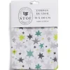 Gifi Coupon tissu imprimé Adara 70x100cm coton blanc et vert