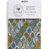 Gifi Coupon tissu imprimé Herboriste 70x100cm coton jaune moutarde