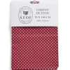 Gifi Coupon tissu imprimé pois 70x100cm coton rouge et blanc