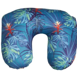 Best Gifi Coussin de voyage 3 en 1 imprimé tropical bleu vert