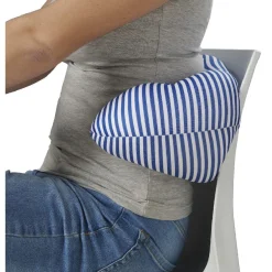 Online Gifi Coussin de voyage 3 en 1 rayé bleu et blanc