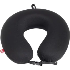 Online Gifi Coussin de voyage mémoire de forme polyester noir