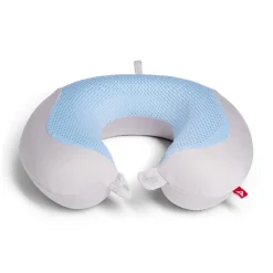 Gifi Coussin de voyage rafraîchissant bleu et gris 30x30xH10cm