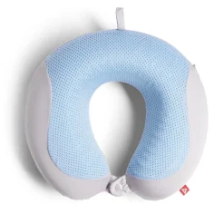 Gifi Coussin de voyage rafraîchissant bleu et gris 30x30xH10cm