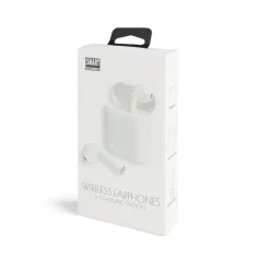 Écouteurs Bluetooth avec étui de charge blanc*Gifi