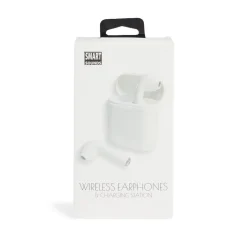 Écouteurs Bluetooth avec étui de charge blanc*Gifi