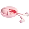 Écouteurs filaire Homday X-Pert avec boîte de rangement rose*Gifi