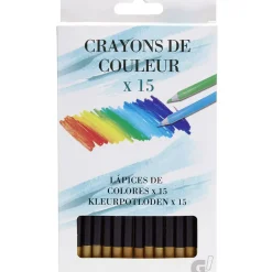 Gifi Crayon de couleur en bois x15