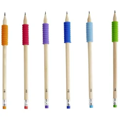 Crayon à papier HB avec grip et gomme x6*Gifi