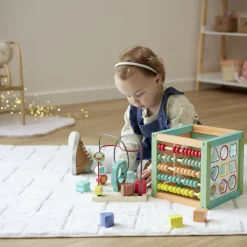 Gifi Eveil<Cube d'activités 5-en-1 en bois