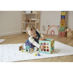 Gifi Eveil<Cube d'activités 5-en-1 en bois
