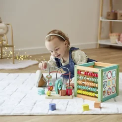 Gifi Eveil<Cube d'activités 5-en-1 en bois
