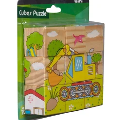 Gifi Jeux De Société Et Éducatifs<Cubes puzzle X9 en bois