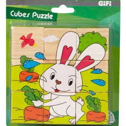 Gifi Jeux De Société Et Éducatifs<Cubes puzzle X9 en bois