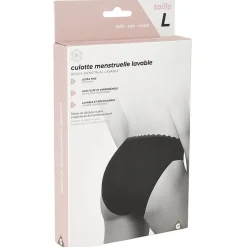 Outlet Gifi Culotte menstruelle lavable noir Taille L