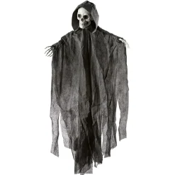 Décoration Tête de mort avec voile à suspendre H100 cm*Gifi Outlet
