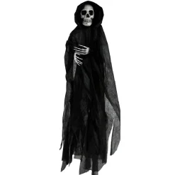 Décoration Tête de mort avec voile à suspendre H100 cm*Gifi Outlet