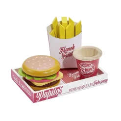 Gifi Jeux D'Imagination Et D'Imitation<Dinette burger Storiz en bois 17 pièces
