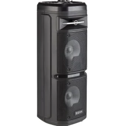 Double enceinte bluetooth à LED Party Speaker noire*Gifi Outlet