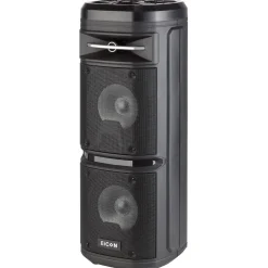 Double enceinte bluetooth à LED Party Speaker noire*Gifi Outlet