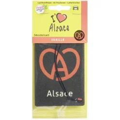 Gifi Désodorisant voiture carte magique I love Alsace senteur vanille
