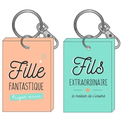 Discount Gifi Duo de porte-clés en bois