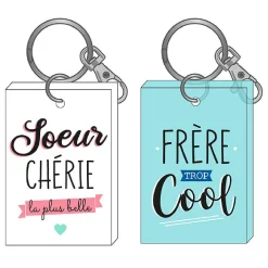 Discount Gifi Duo de porte-clés en bois