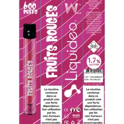 E-cigarette jetable fruit rouge 2 ml 1.7% nicotine*Gifi Best