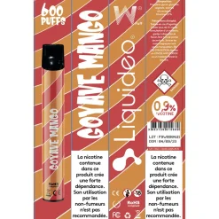 E-cigarette jetable goyave mangue 2 ml 0.9% nicotine*Gifi Best