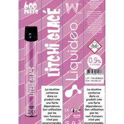E-cigarette jetable litchi glacé 2 ml 0.9% nicotine*Gifi Clearance