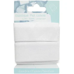 Gifi Elastique blanc 3x120 cm