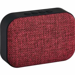 Enceinte Bluetooth Homday X-Pert abs noir finition tissu rouge*Gifi Online
