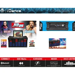 Enceinte Bluetooth iDance Disco LED et musique synchronisés 300W*Gifi Clearance