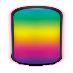 Enceinte lumineuse RGB 2X5W rechargeable Ø8cmx22,4cm*Gifi Hot