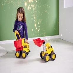 Gifi Jeux D'Imagination Et D'Imitation<Engin de chantier jaune et rouge
