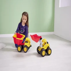 Gifi Jeux D'Imagination Et D'Imitation<Engin de chantier jaune et rouge