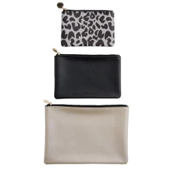 New Gifi Ensemble de 3 pochettes plates assorties - 2 modèles