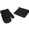 New Gifi Ensemble gant et manique coton noir