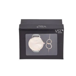 Discount Gifi Ensemble montre et bracelet femme rose gold et vert pastel