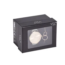 Discount Gifi Ensemble montre et bracelet femme rose gold et vert pastel