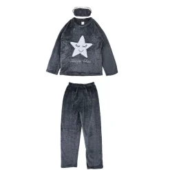 Online Gifi Ensemble pyjama hiver motif étoile avec masque de nuit