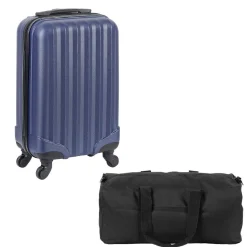 New Gifi Ensemble Valise Cabine et Sac de Sport bleu