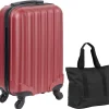 Clearance Gifi Ensemble Valise Cabine et Sac Cabas rouge