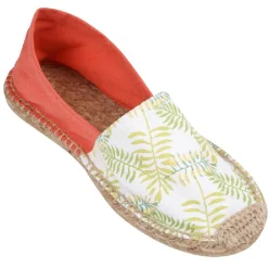 Sale Gifi Espadrille Femme corail motif feuille T36/41
