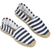 Clearance Gifi Espadrilles Femme rayé bleu et blanc T36/40