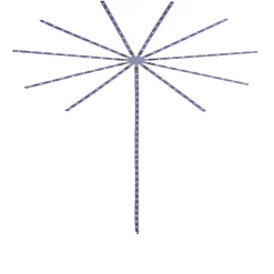 Feu d'artifice led couleurs changeantes H138cm*Gifi