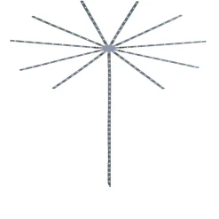 Feu d'artifice led couleurs changeantes H138cm*Gifi
