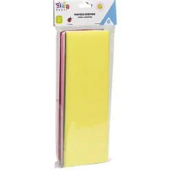 Gifi Feuille de papier crépon colorée x5