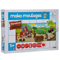 Figurines à peindre Mako moulage Bienvenue à la ferme*Gifi Discount