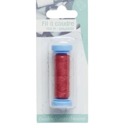 Gifi Fil à coudre polyester rouge 100 m